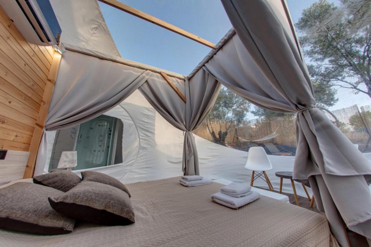 Bubble Tent Hotel Néa Mudaniá Kültér fotó