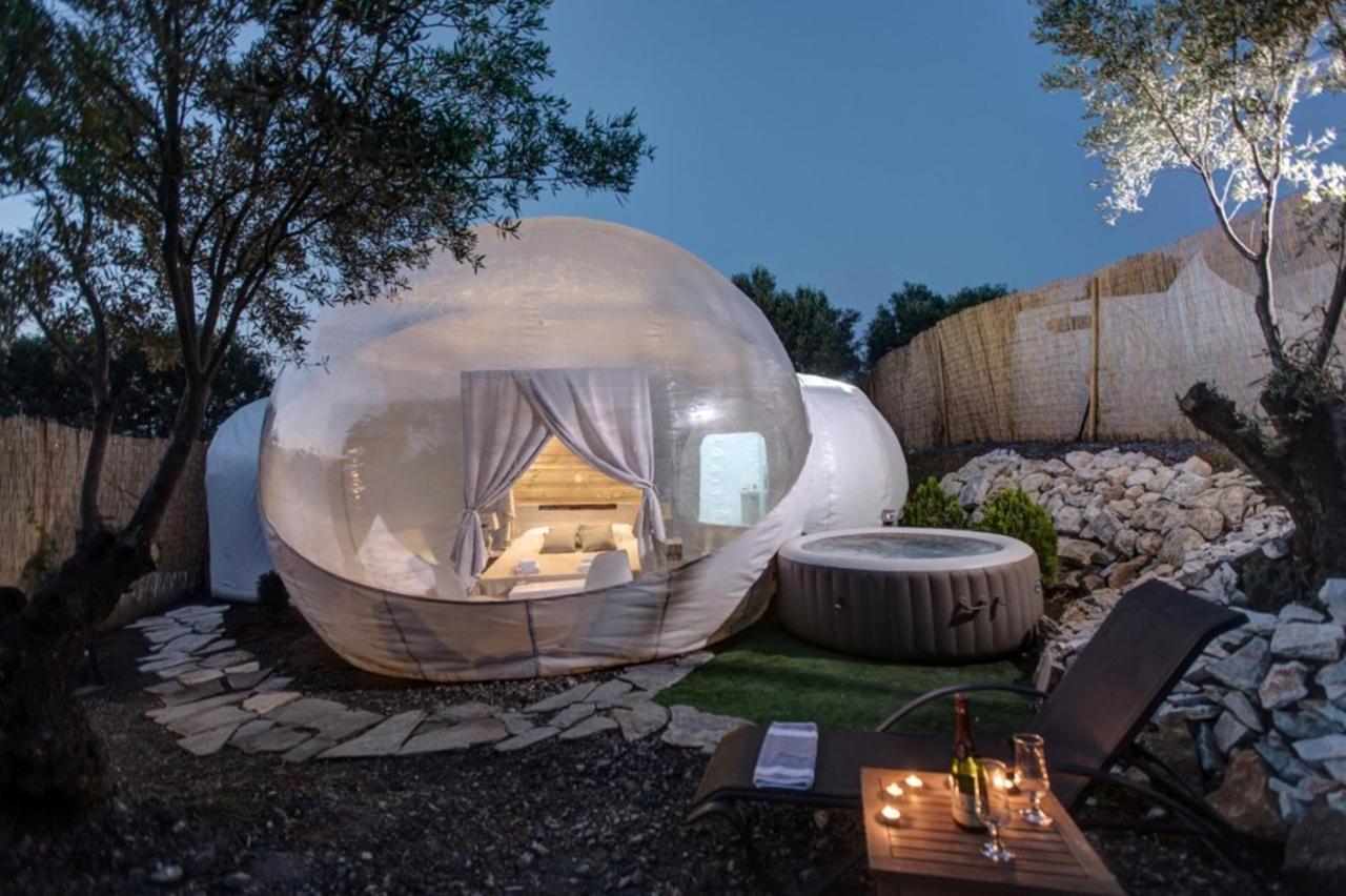 Bubble Tent Hotel Néa Mudaniá Kültér fotó