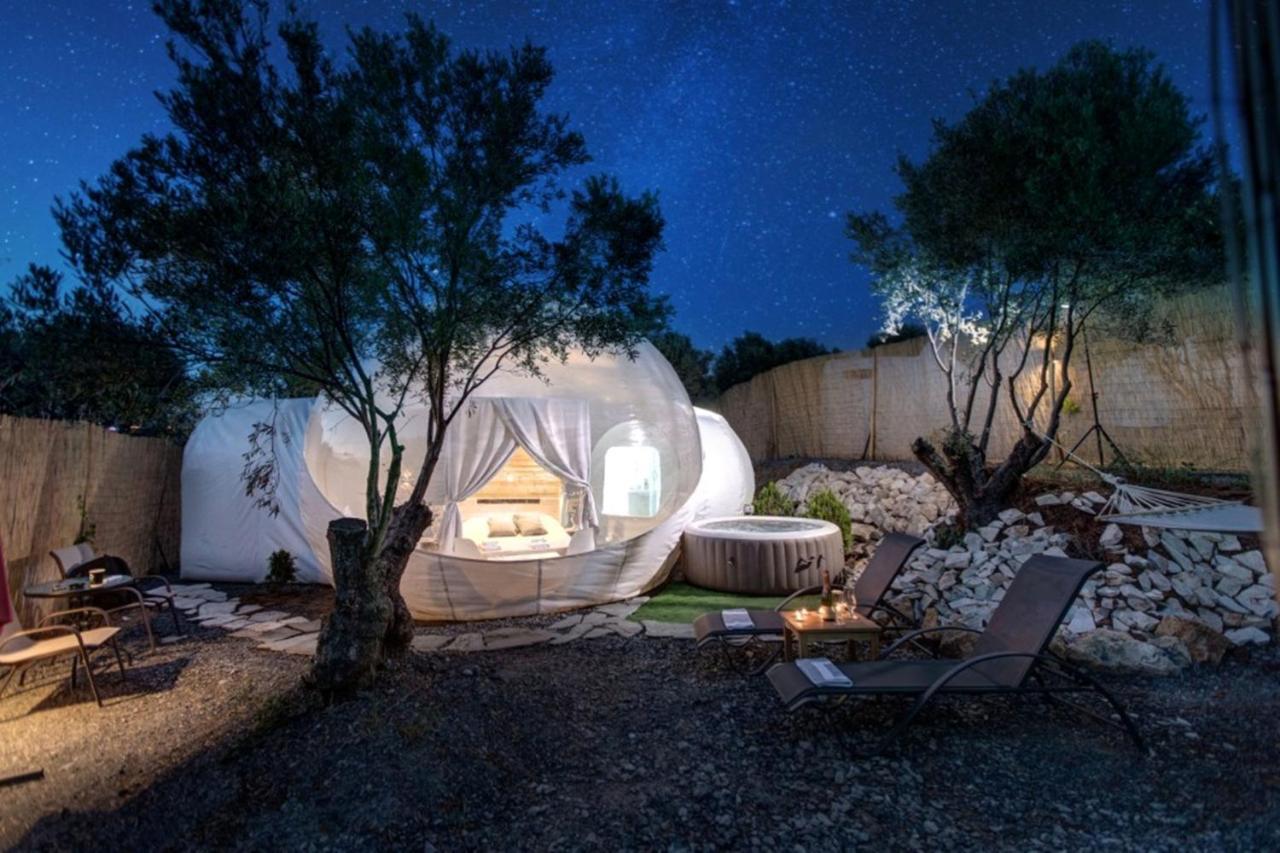 Bubble Tent Hotel Néa Mudaniá Kültér fotó