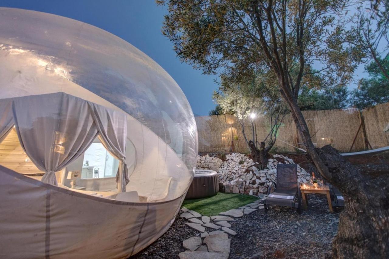 Bubble Tent Hotel Néa Mudaniá Kültér fotó
