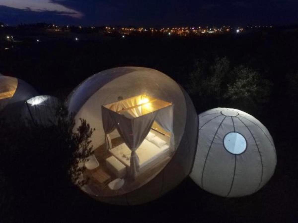 Bubble Tent Hotel Néa Mudaniá Kültér fotó