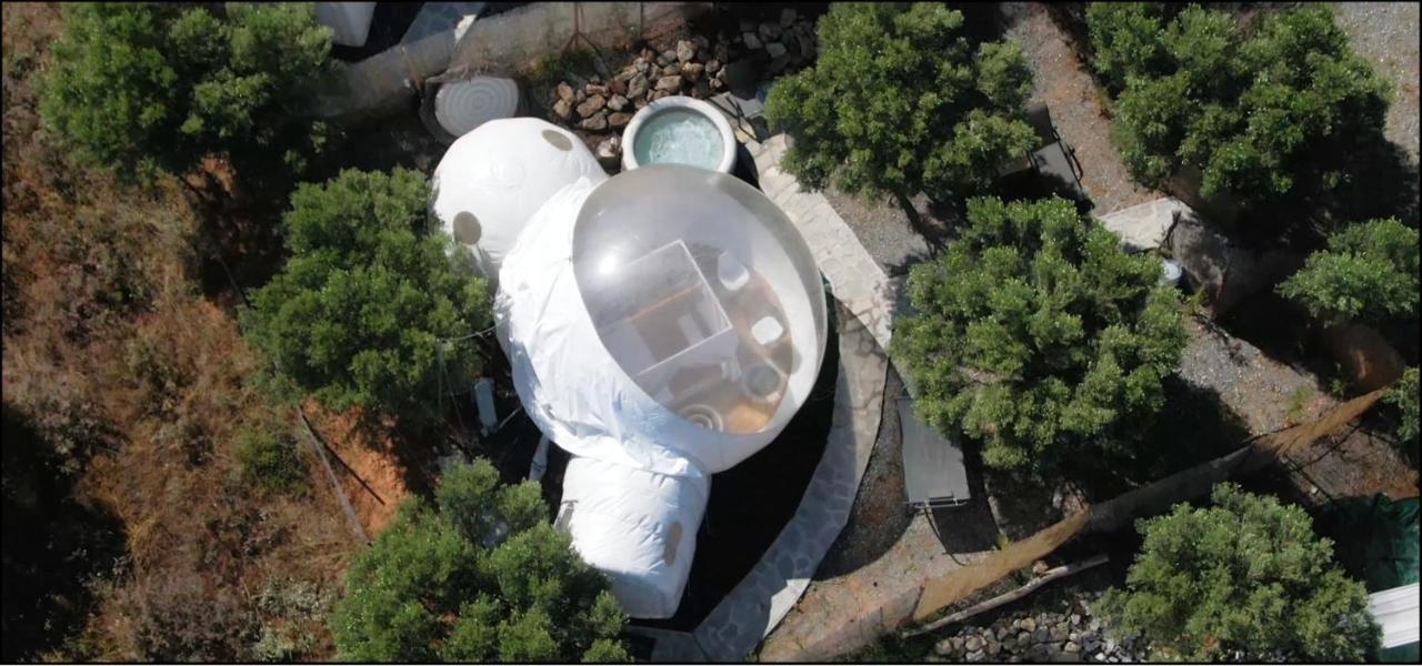 Bubble Tent Hotel Néa Mudaniá Kültér fotó